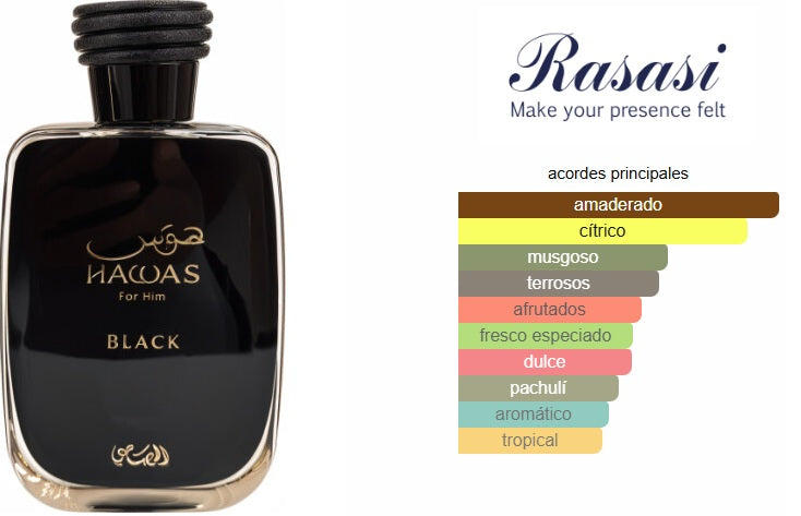 Rasasi Hawas Black