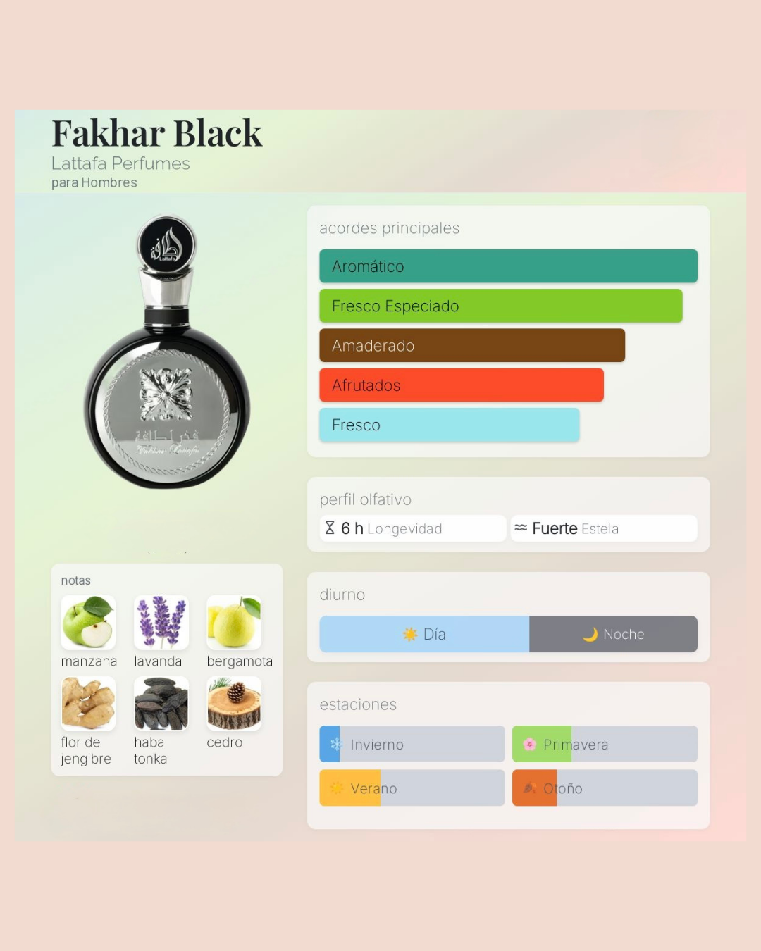 Lattafa Fakhar Black (Alternativa de Yves Saint Laurent Y EDP)